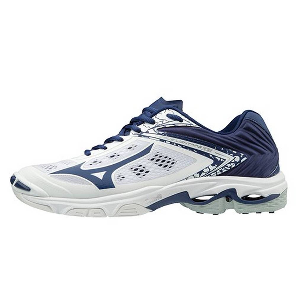 Scarpe Pallavolo Mizuno Wave Lightning Z5 Donna - Bianche/Blu Marino - 96587-TJFM